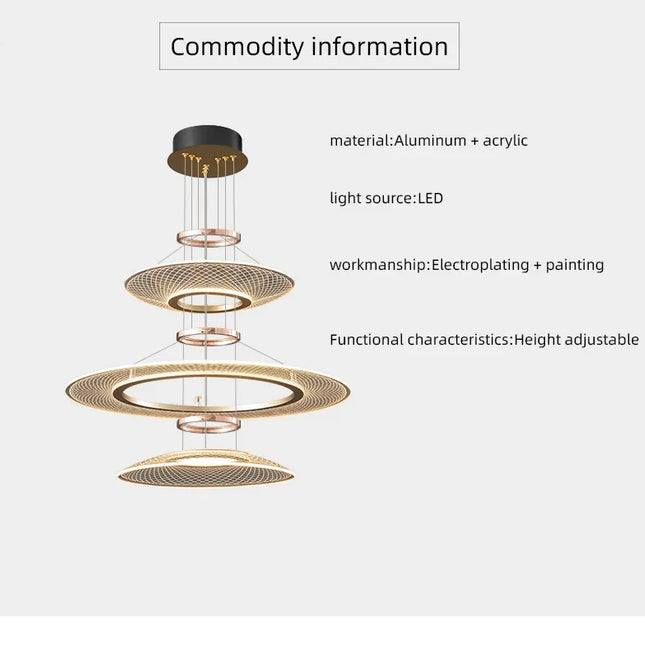 LED Round Crystal Pendant Lamp Chandeliers TriadCommerceInc   