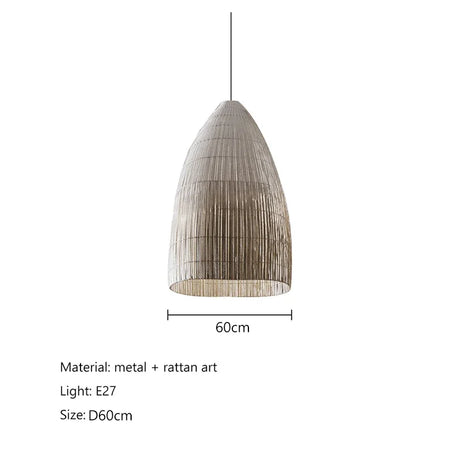 Wabi-Sabi Pendant Lights Pendants TriadCommerceInc D60cm Neutral Light 
