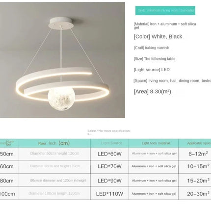 Modern Minimalist Nordic Chandelier Chandeliers TriadCommerceInc   