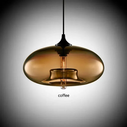Nordic Hanging Spherical Light Fixtures Pendants TriadCommerceInc Coffee  