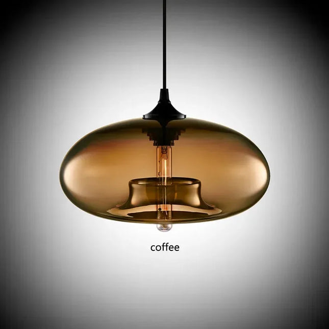 Nordic Hanging Spherical Light Fixtures Pendants TriadCommerceInc Coffee  