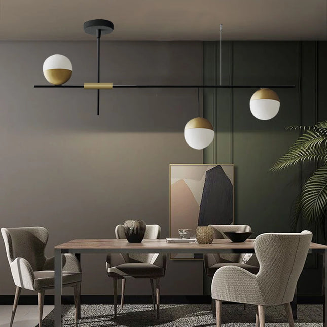 Sophie Glass Globe Pendant Lamp Pendants TriadCommerceInc   