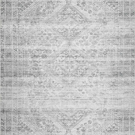 Barny Gray Blue Washable Rug Rugs TriadCommerceInc