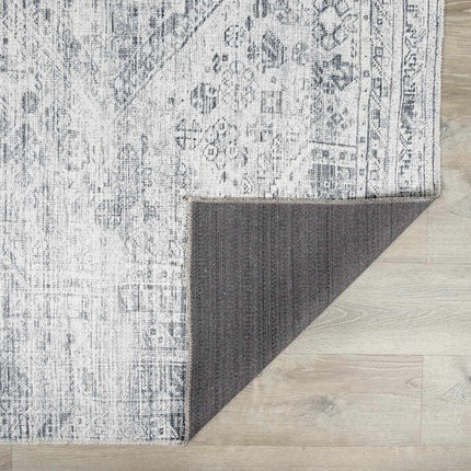 Barny Gray Blue Washable Rug Rugs TriadCommerceInc