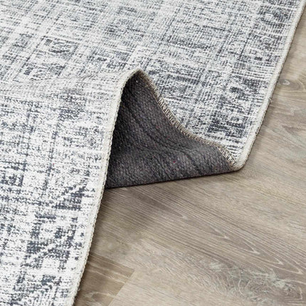 Barny Gray Blue Washable Rug Rugs TriadCommerceInc