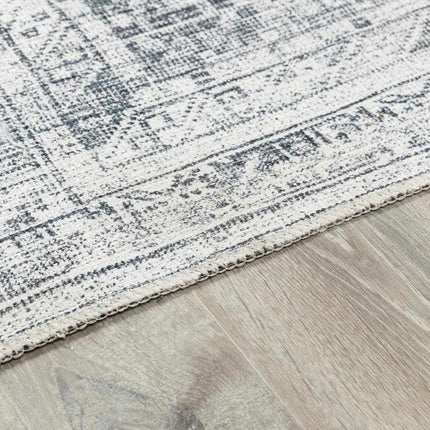 Barny Gray Blue Washable Rug Rugs TriadCommerceInc