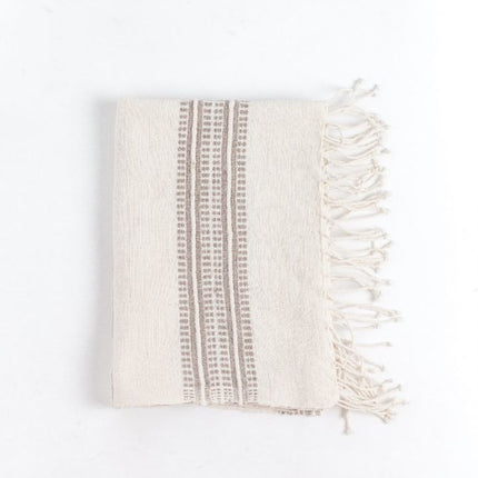 Aden Cotton Hand Towel Kitchen Towels TriadCommerceInc Natural with Stone