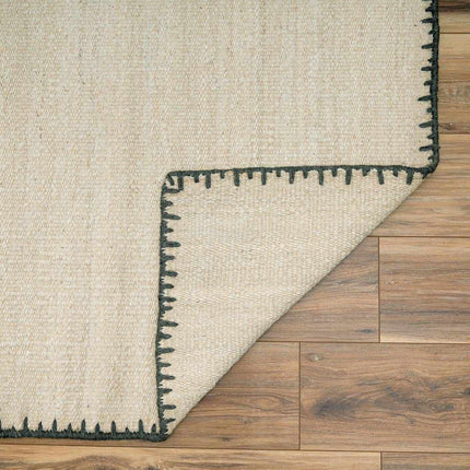 Ayumu Off White Hand Woven Wool Area Rug Rugs TriadCommerceInc