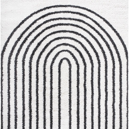 Bauer Plush Black Rainbow Rug - Clearance Rugs TriadCommerceInc