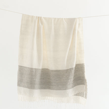 Riviera Cotton Throw Blanket Blankets TriadCommerceInc Grey 38 x 72 