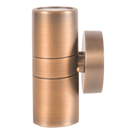 LED Cylinder Up Down Brass Wall Sconce Light Sconce Light TriadCommerceInc