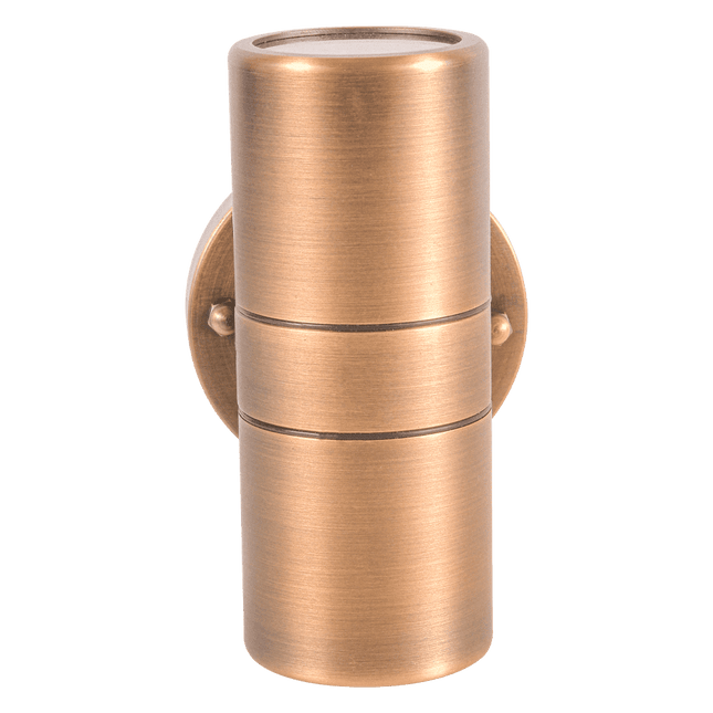 LED Cylinder Up Down Brass Wall Sconce Light Sconce Light TriadCommerceInc