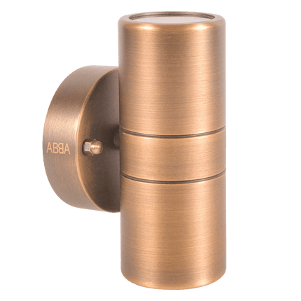 LED Cylinder Up Down Brass Wall Sconce Light Sconce Light TriadCommerceInc