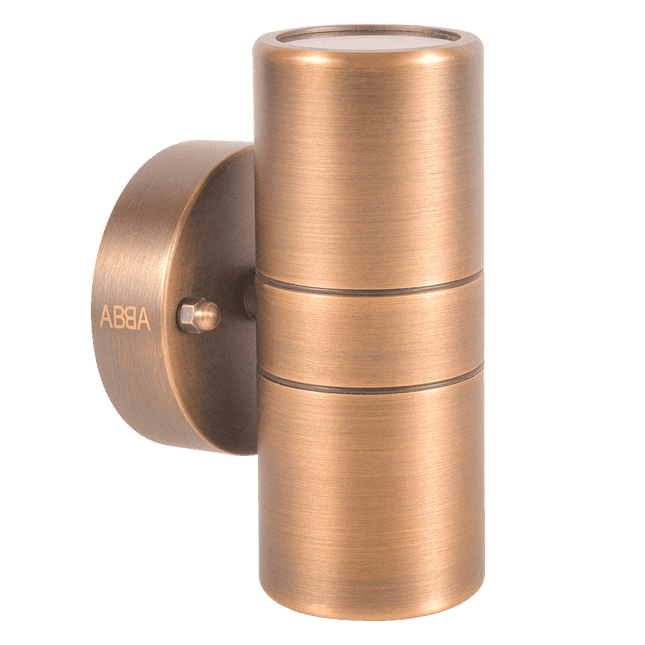 LED Cylinder Up Down Brass Wall Sconce Light Sconce Light TriadCommerceInc