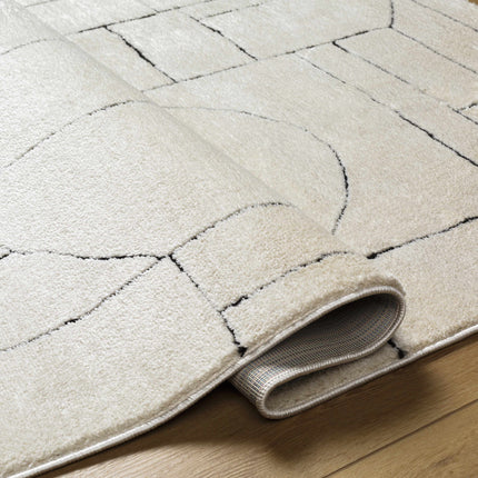 Keats Black & White Area Rug - Clearance Rugs TriadCommerceInc