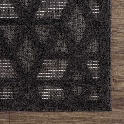 Nuri Black Outdoor Rug Rugs TriadCommerceInc