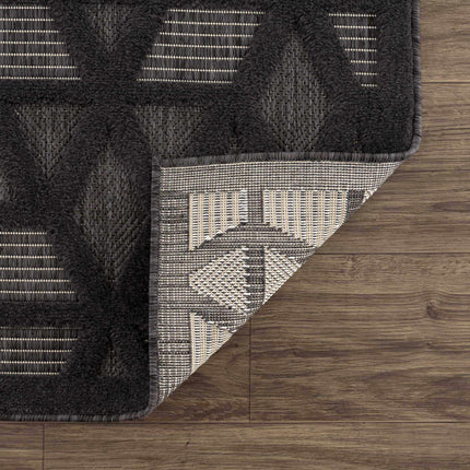Nuri Black Outdoor Rug Rugs TriadCommerceInc