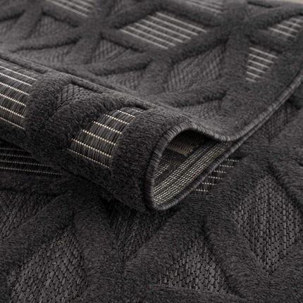 Nuri Black Outdoor Rug Rugs TriadCommerceInc