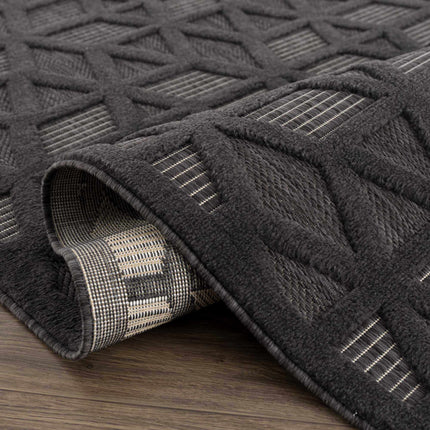 Nuri Black Outdoor Rug Rugs TriadCommerceInc