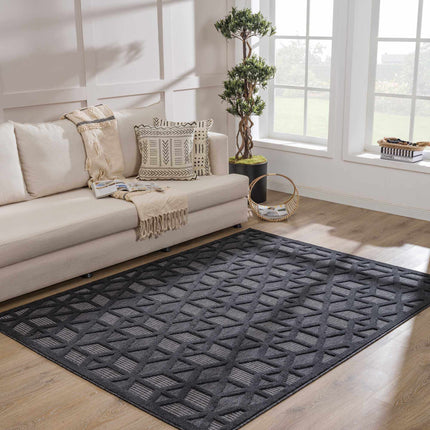 Nuri Black Outdoor Rug Rugs TriadCommerceInc