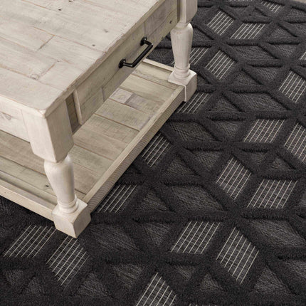Nuri Black Outdoor Rug Rugs TriadCommerceInc