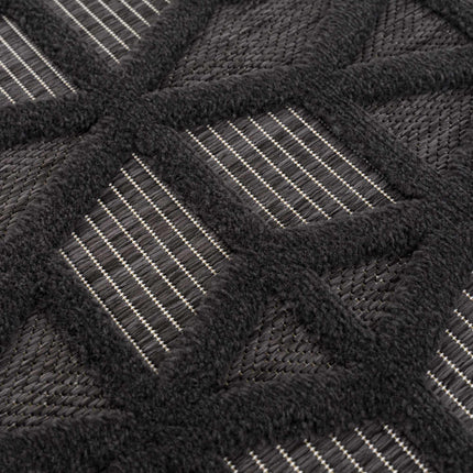 Nuri Black Outdoor Rug Rugs TriadCommerceInc