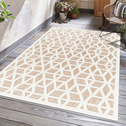 Nuri Tan Outdoor Rug Rugs TriadCommerceInc