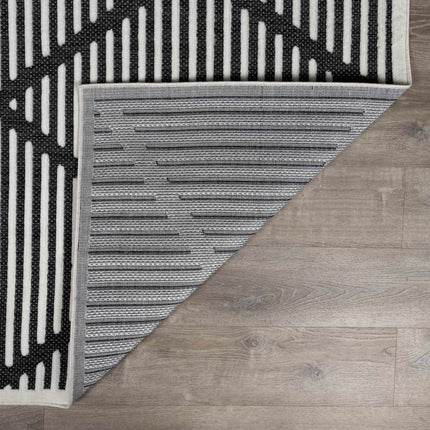 Anah 3D Black Outdoor Rug Rugs TriadCommerceInc