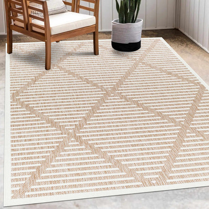 Anah Cream Outdoor Rug Rugs TriadCommerceInc