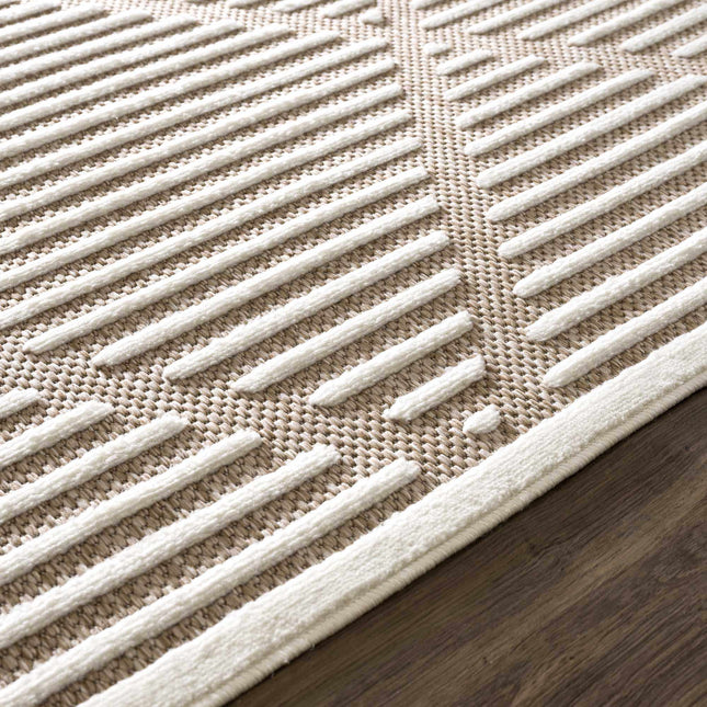 Anah Cream Outdoor Rug Rugs TriadCommerceInc 5'3" x 7' Rectangle