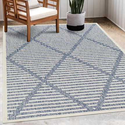 Anah Blue Outdoor Rug Rugs TriadCommerceInc