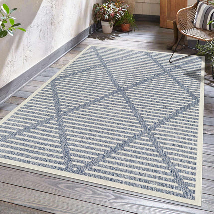 Anah Blue Outdoor Rug Rugs TriadCommerceInc