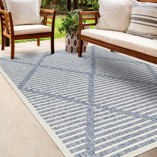 Anah Blue Outdoor Rug Rugs TriadCommerceInc
