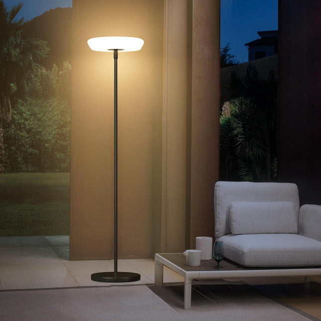 Minimalist Solar Powered Outdoor Floor Lamp Floor Lamps TriadCommerceInc