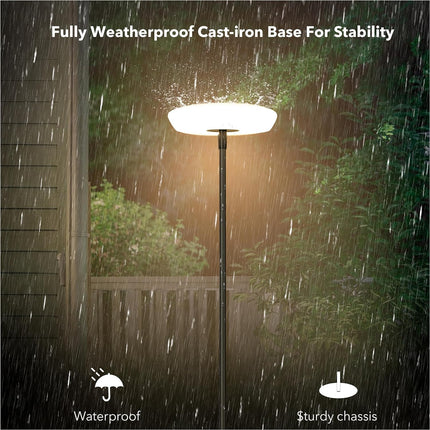 Minimalist Solar Powered Outdoor Floor Lamp Floor Lamps TriadCommerceInc