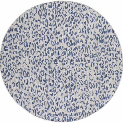 Skipsea Blue Leopard Performance Rug Rugs TriadCommerceInc