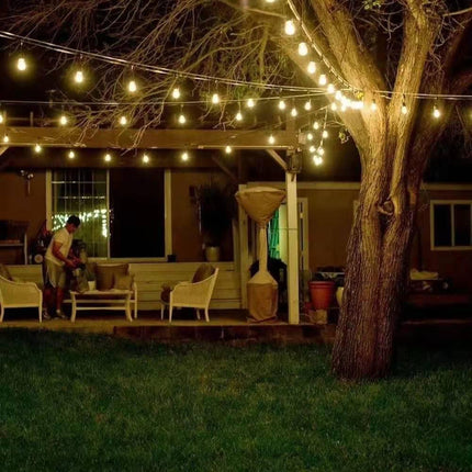 Outdoor LED Bistro String Lights 48 Feet String Lights TriadCommerceInc
