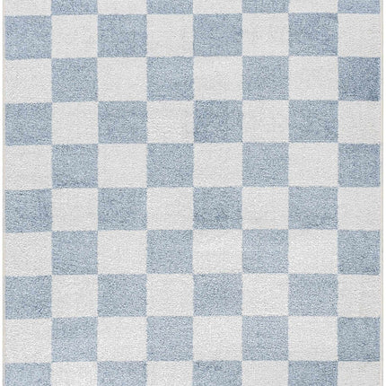 Brone Checkered Washable Area Rug Rugs TriadCommerceInc