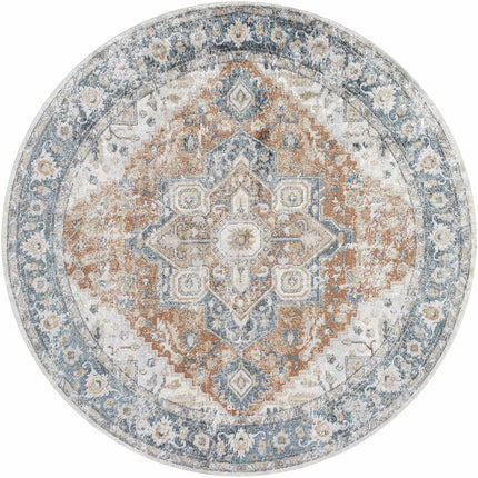 Ezri Rust Washable Area Rug Rugs TriadCommerceInc