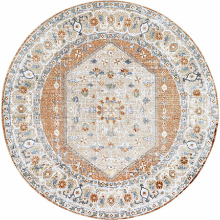 Gael Rust Flat Pile Washable Rug Rugs TriadCommerceInc