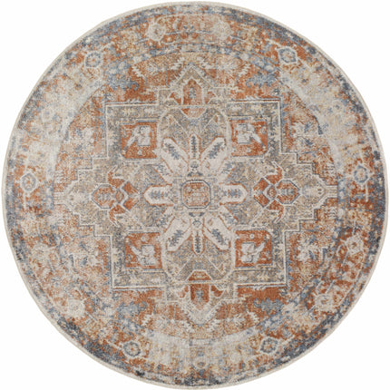 Rust Hera Washable Area Rug - Clearance Rugs TriadCommerceInc