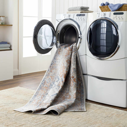 Rust Hera Washable Area Rug - Clearance Rugs TriadCommerceInc