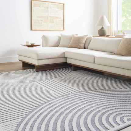Deron Gray Rainbow Washable Rug Rugs TriadCommerceInc