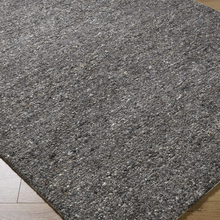 Sevan Black Wool Area Rug Rugs TriadCommerceInc