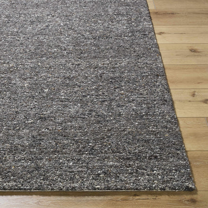 Sevan Black Wool Area Rug Rugs TriadCommerceInc
