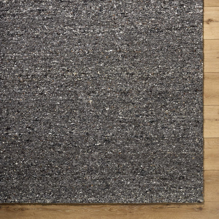 Sevan Black Wool Area Rug Rugs TriadCommerceInc