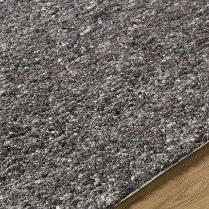 Sevan Black Wool Area Rug Rugs TriadCommerceInc