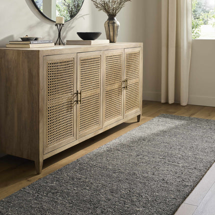 Sevan Charcoal Wool Area Rug Rugs TriadCommerceInc