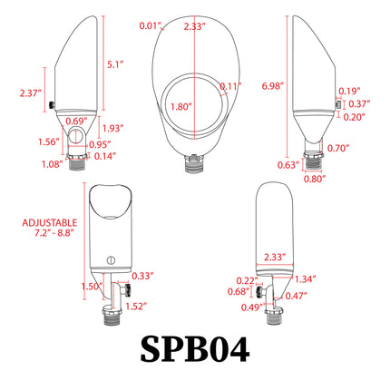 Adjustable Low Voltage LED Outdoor Landscape Spotlight Spot Light TriadCommerceInc