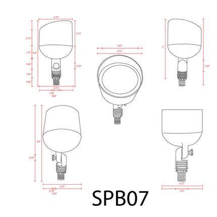 Brass PAR36 Low Voltage LED Outdoor Flood Light Spot Light TriadCommerceInc